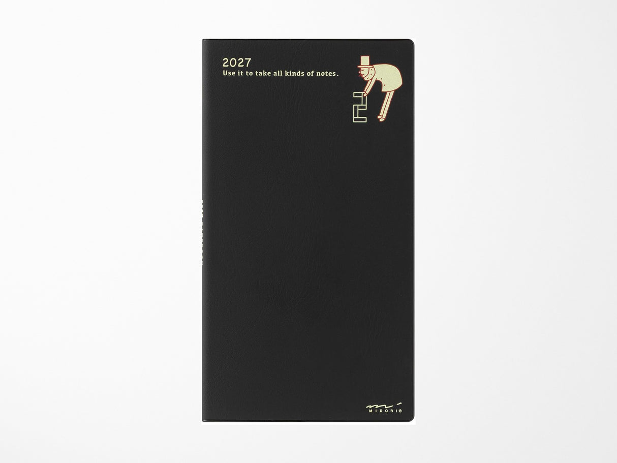Midori Pocket Diary Slim Ojisan 2027