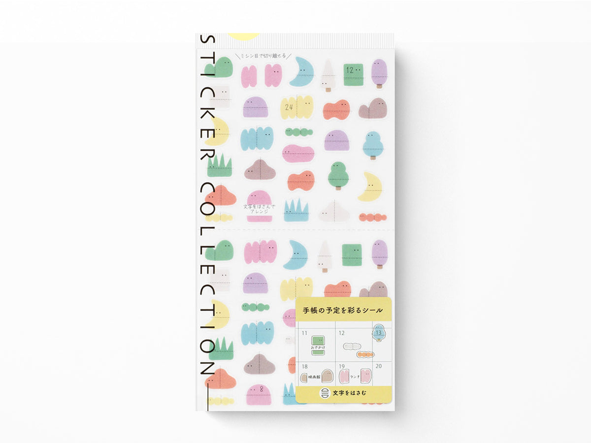 Midori Stickers - 2746 Side Frame Loose Illustration