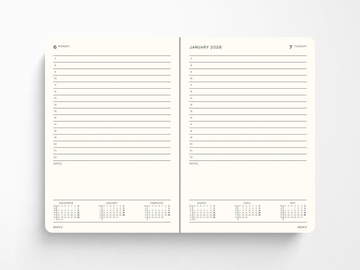 2027 Leuchtturm 1917 Daily Planner Dotted - FOREST GREEN