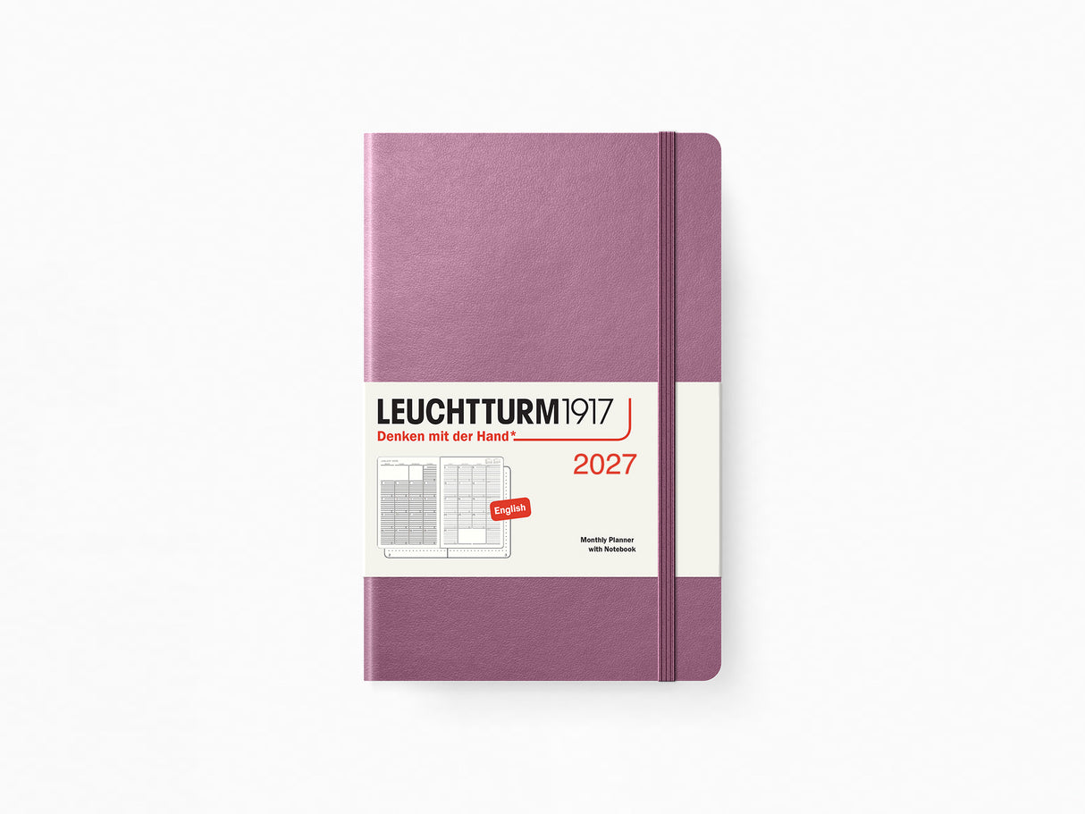 2027 Leuchtturm 1917 Monthly Planner with Notebook - DUSTY ROSE