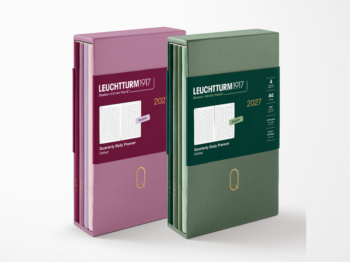 2027 Leuchtturm 1917 Quarterly Planner Set of 4 - Shades of Rose