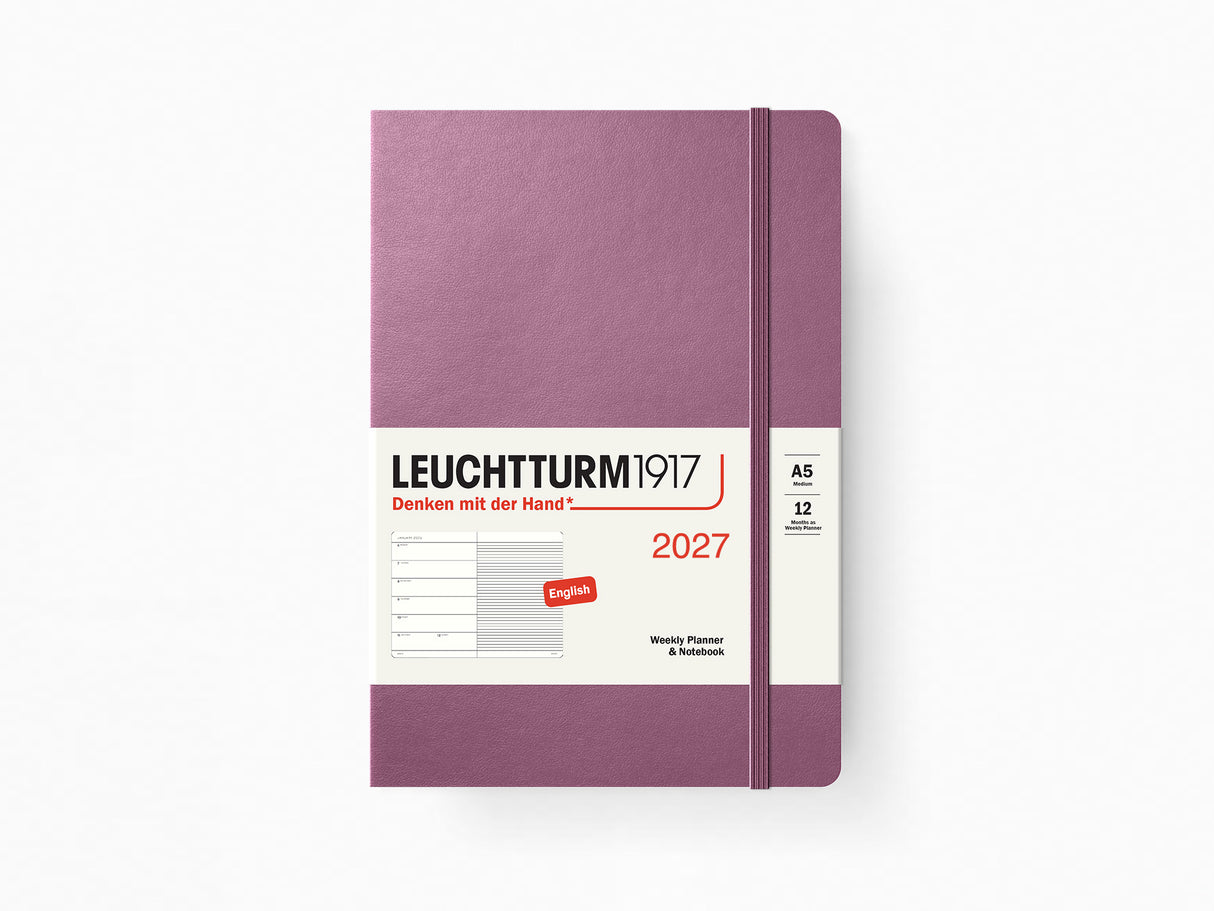 2027 Leuchtturm 1917 Weekly Planner & Notebook - DUSTY ROSE