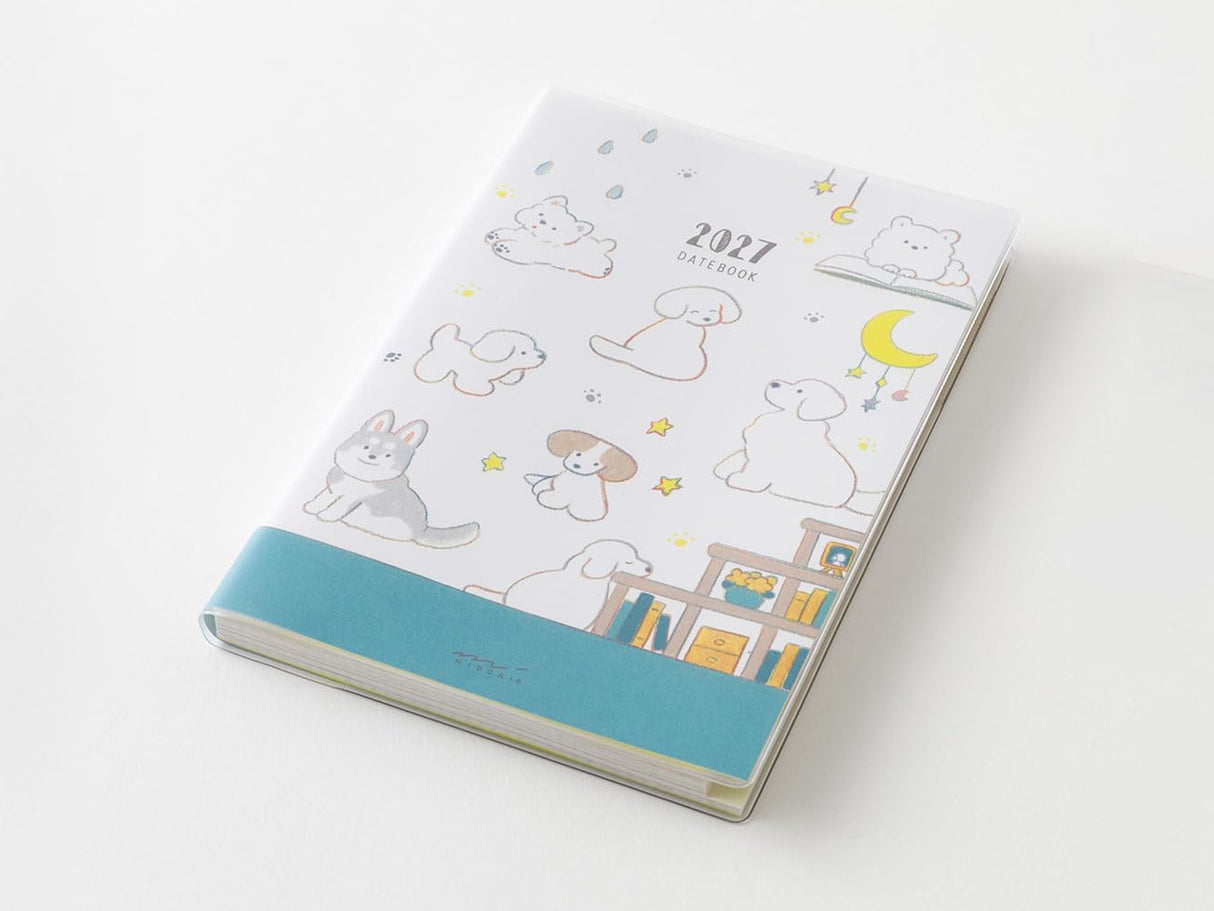 Midori Pocket Diary A6 Dog 2027