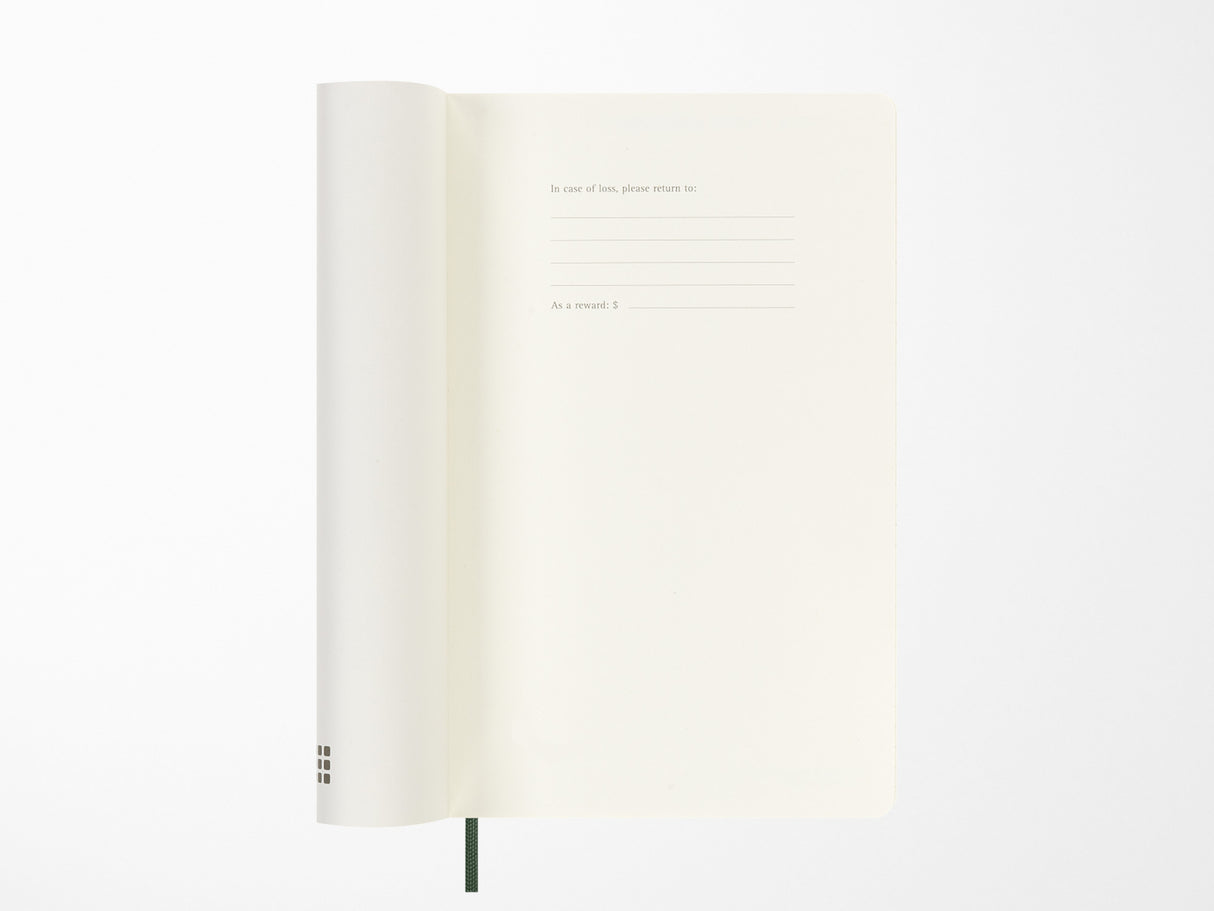 Moleskine 2027 Weekly Planner - Myrtle Green Soft Cover