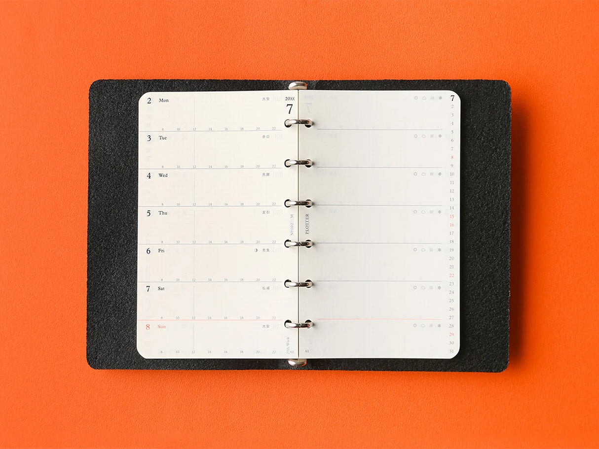 PLOTTER Refill Weekly Schedule Refill 2027 - Mini Size