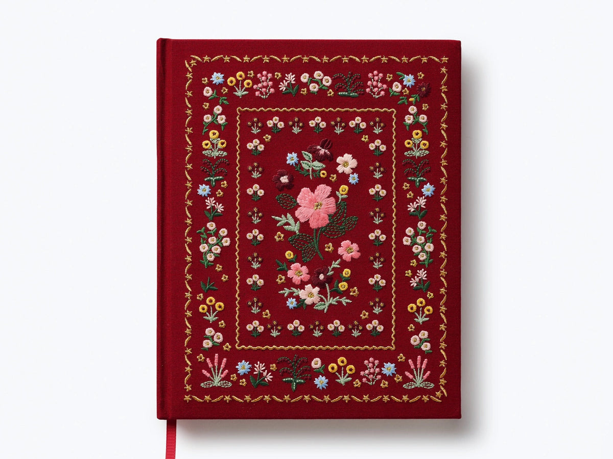 Gemma Embroidered Fabric Sketchbook