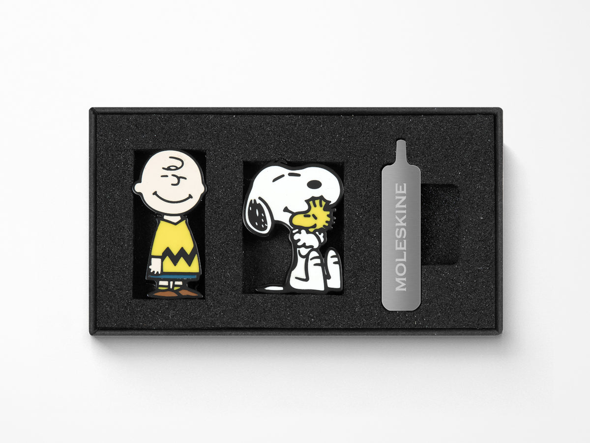 Moleskine x Peanuts Personalization Pins, Set of 2