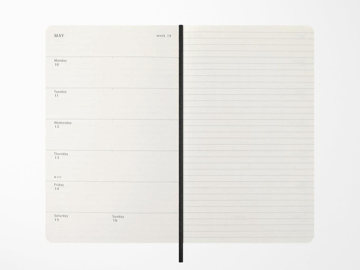 Moleskine 2027 Weekly Planner - Precious & Ethical Vegea - Black