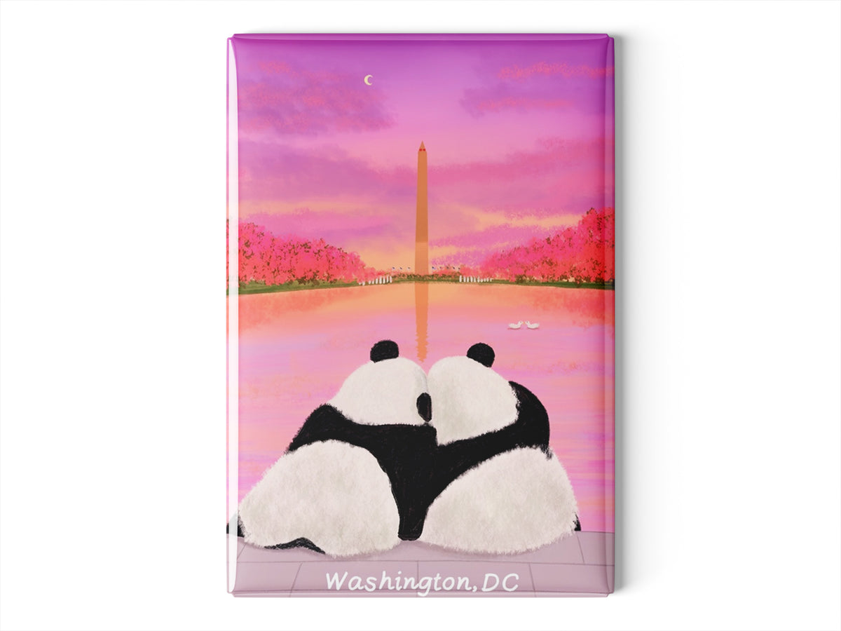 Pandas in Love Magnet