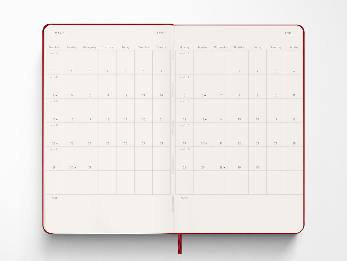Moleskine 2027 Daily Planner - Majestic Pink Hardcover