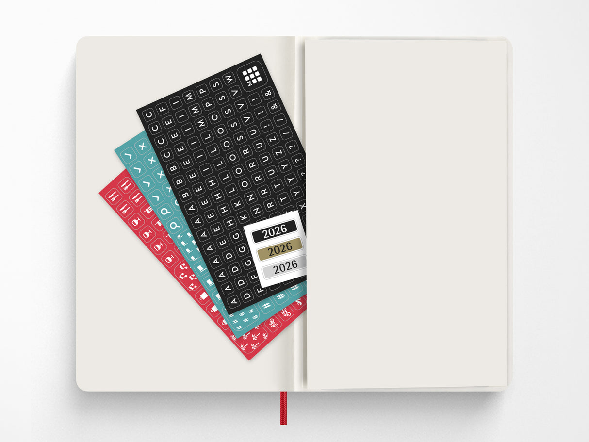 Moleskine 2027 Daily Planner - Scarlet Red Hardcover