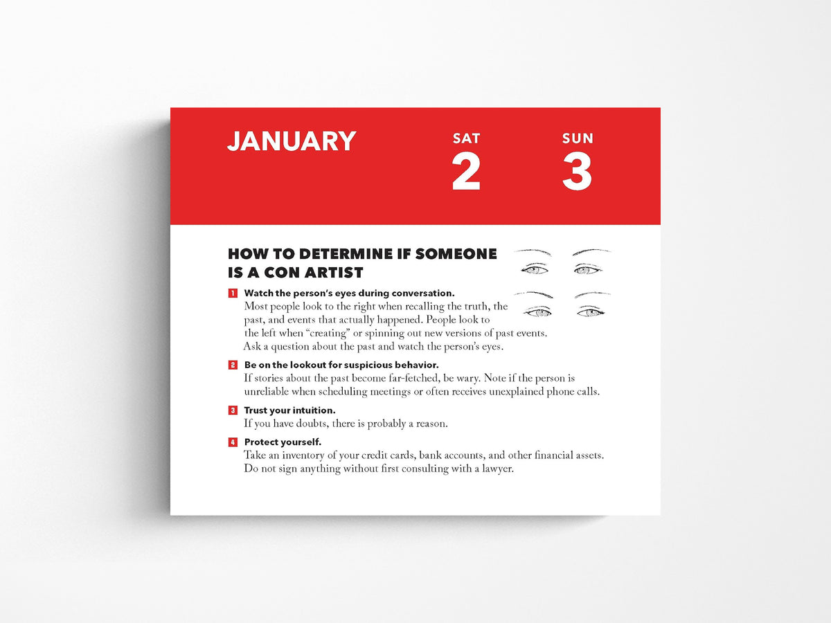The Worst Case Scenario 2027 Daily Survival Calendar