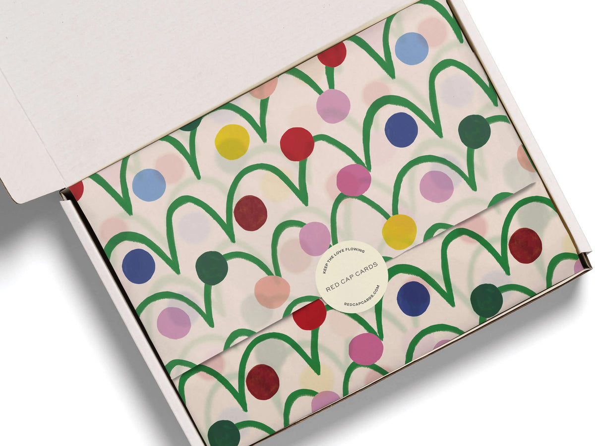 Festive Globes Holiday Tissue Paper