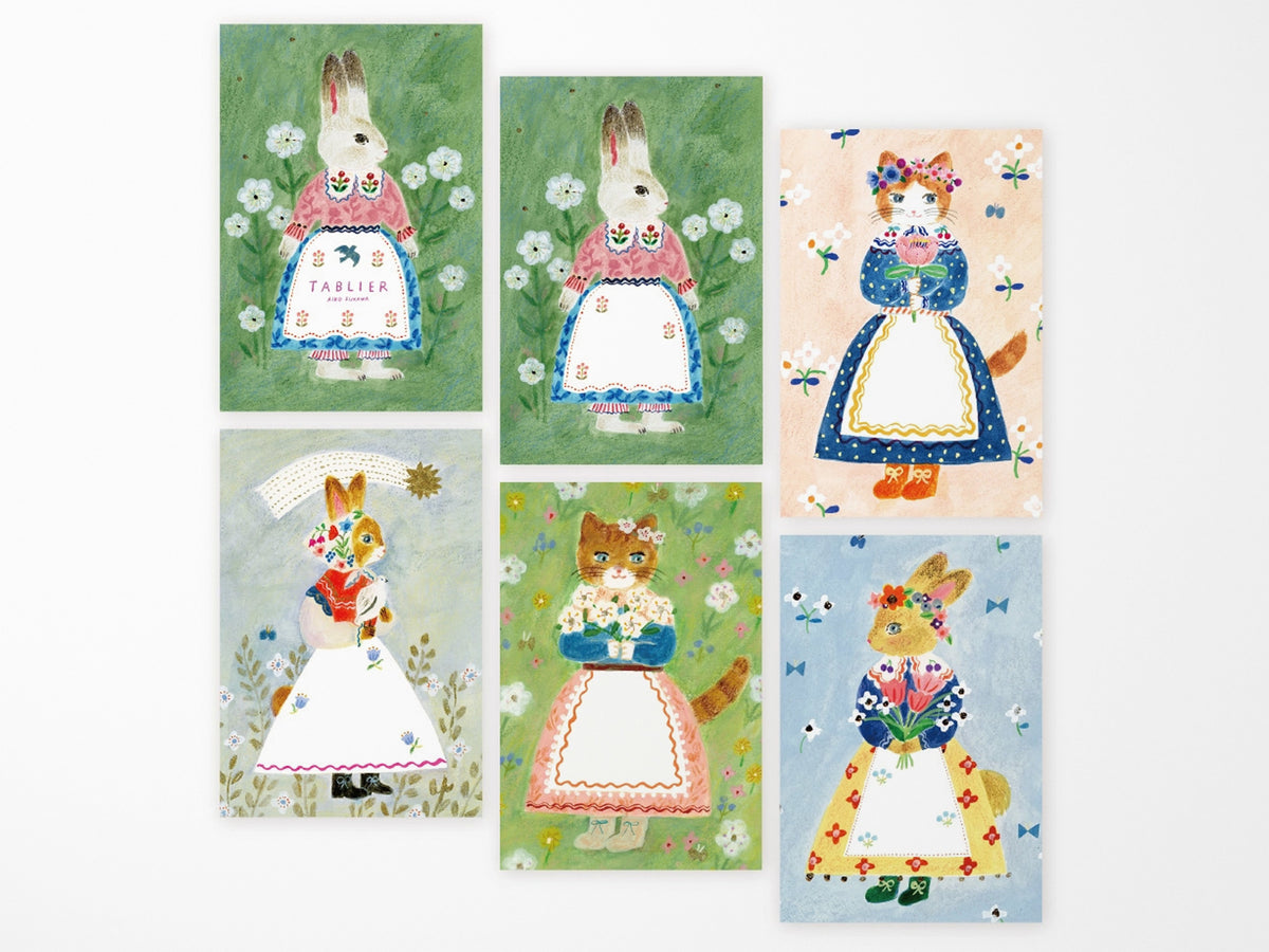 Aiko Fukawa Postcard Writing Pad - Tablier