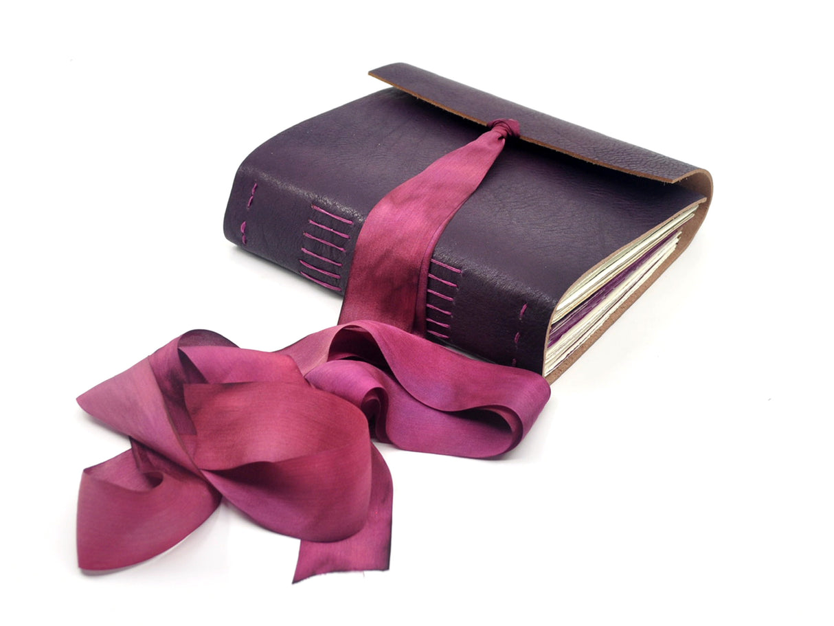 Berry Charm One of a Kind Leather Journal