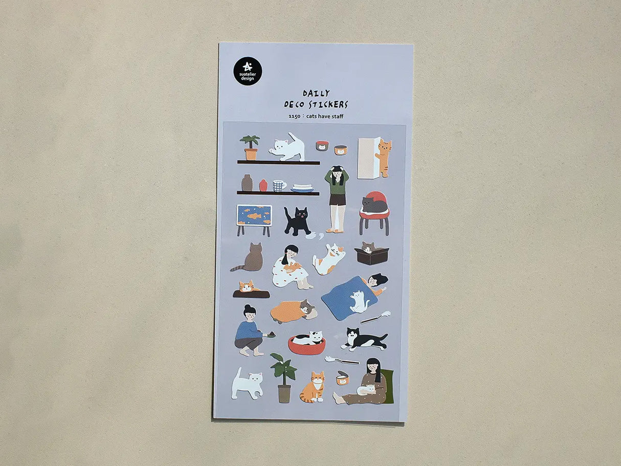 Cats Have Staff Sticker Sheet 1150