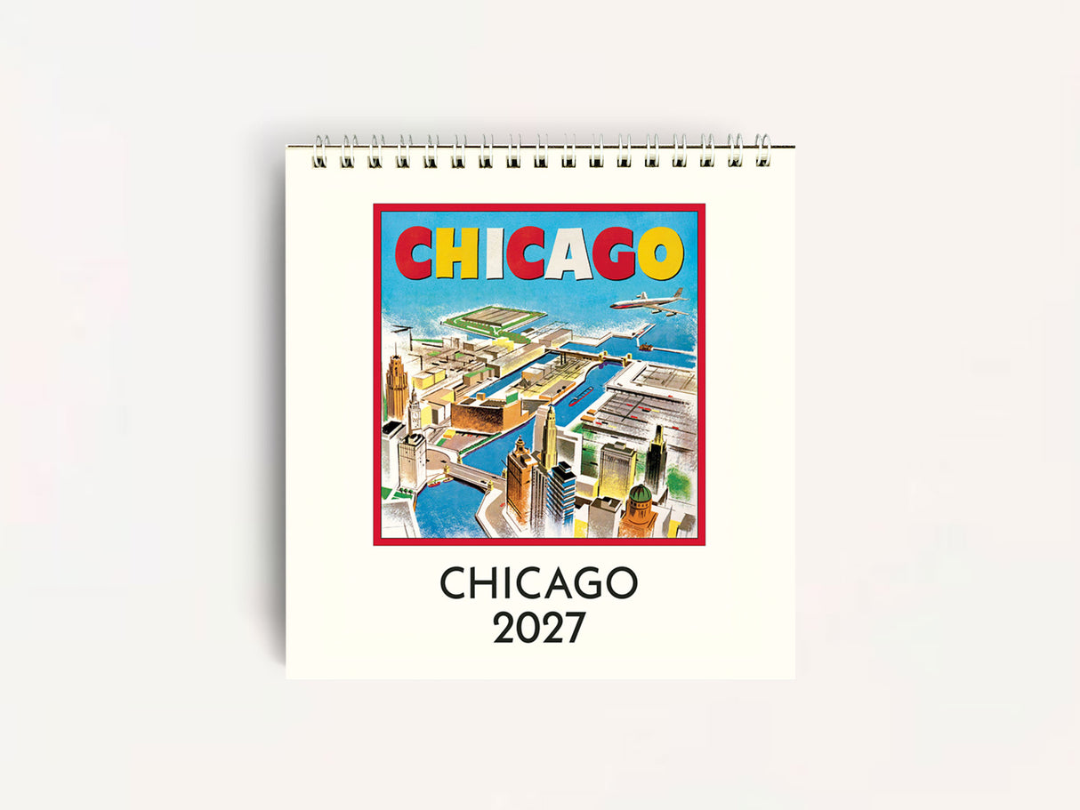 Cavallini 2027 DESK Calendar - Chicago