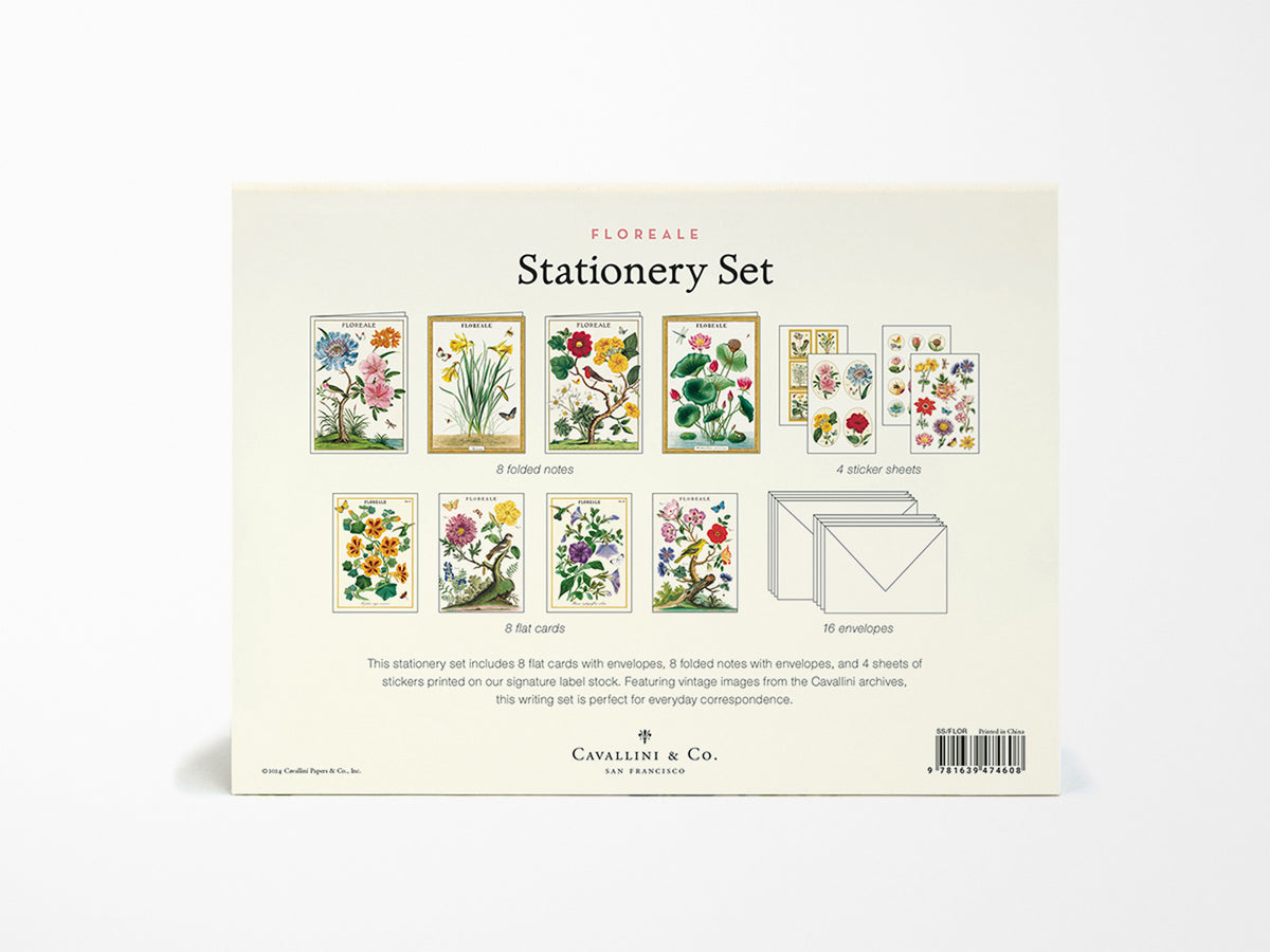 Cavallini Vintage Stationery Set - Floreale