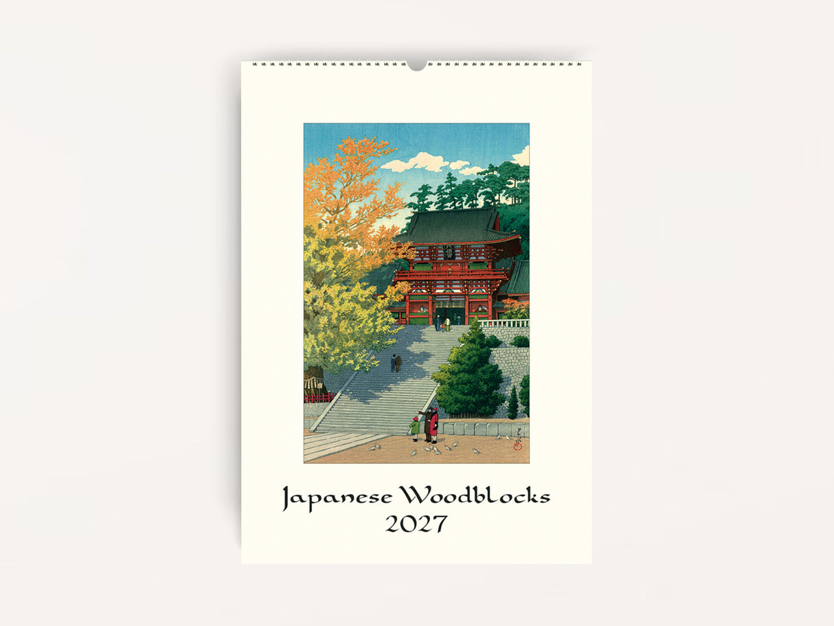 Cavallini 2027 WALL Calendar - Japanese Woodblocks