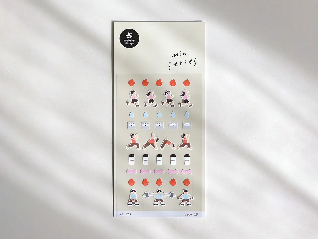 Deco.15 Exercise Sticker Sheet 123