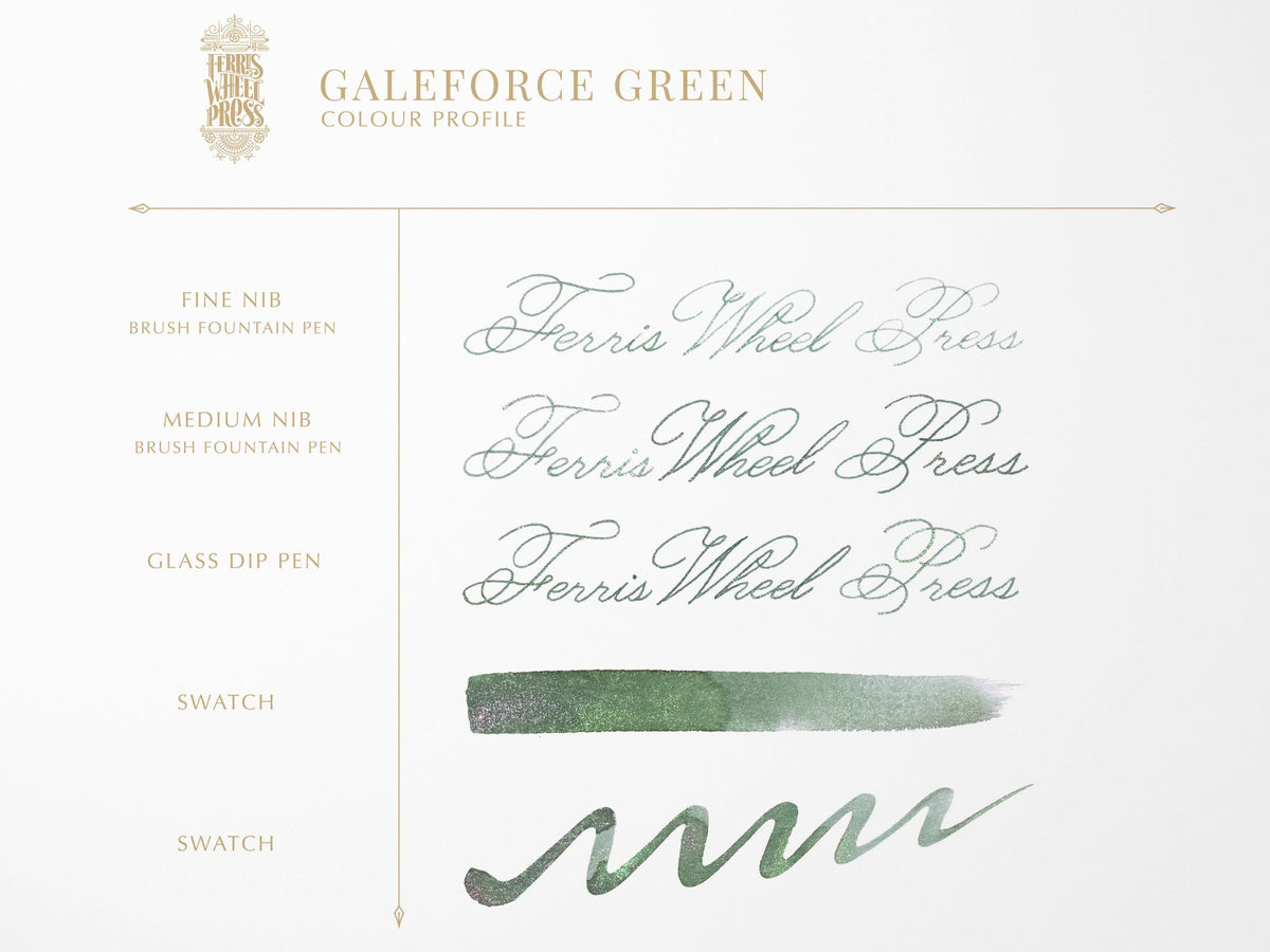 Ferritales Galeforce Green Fountain Pen Ink*