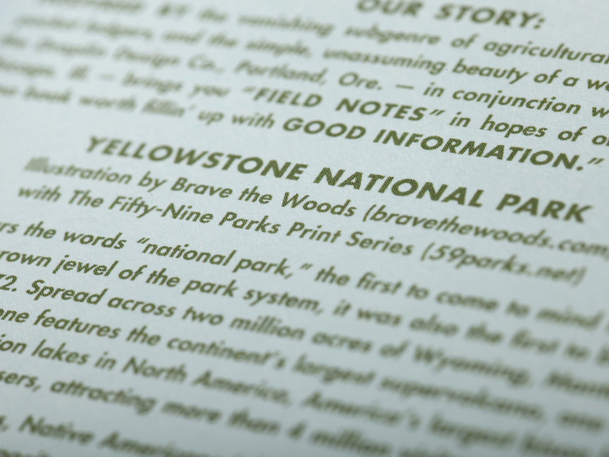 Field Notes National Parks Series F Memo Book Set of 3