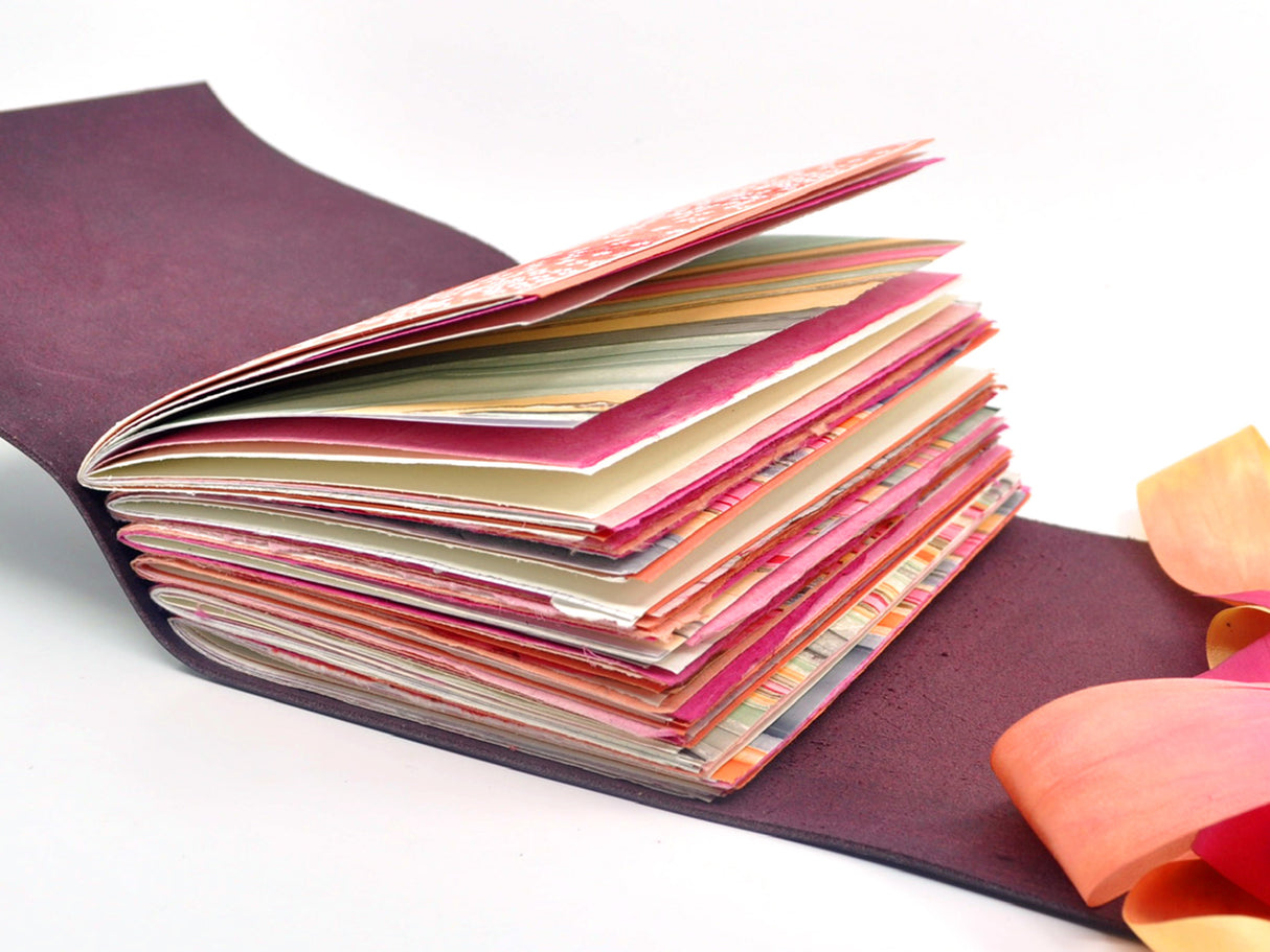 Fiery Sunset One of a Kind Leather Journal