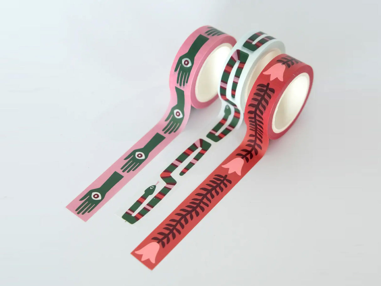 Folk Art Prints Washi Tape - Set of 3