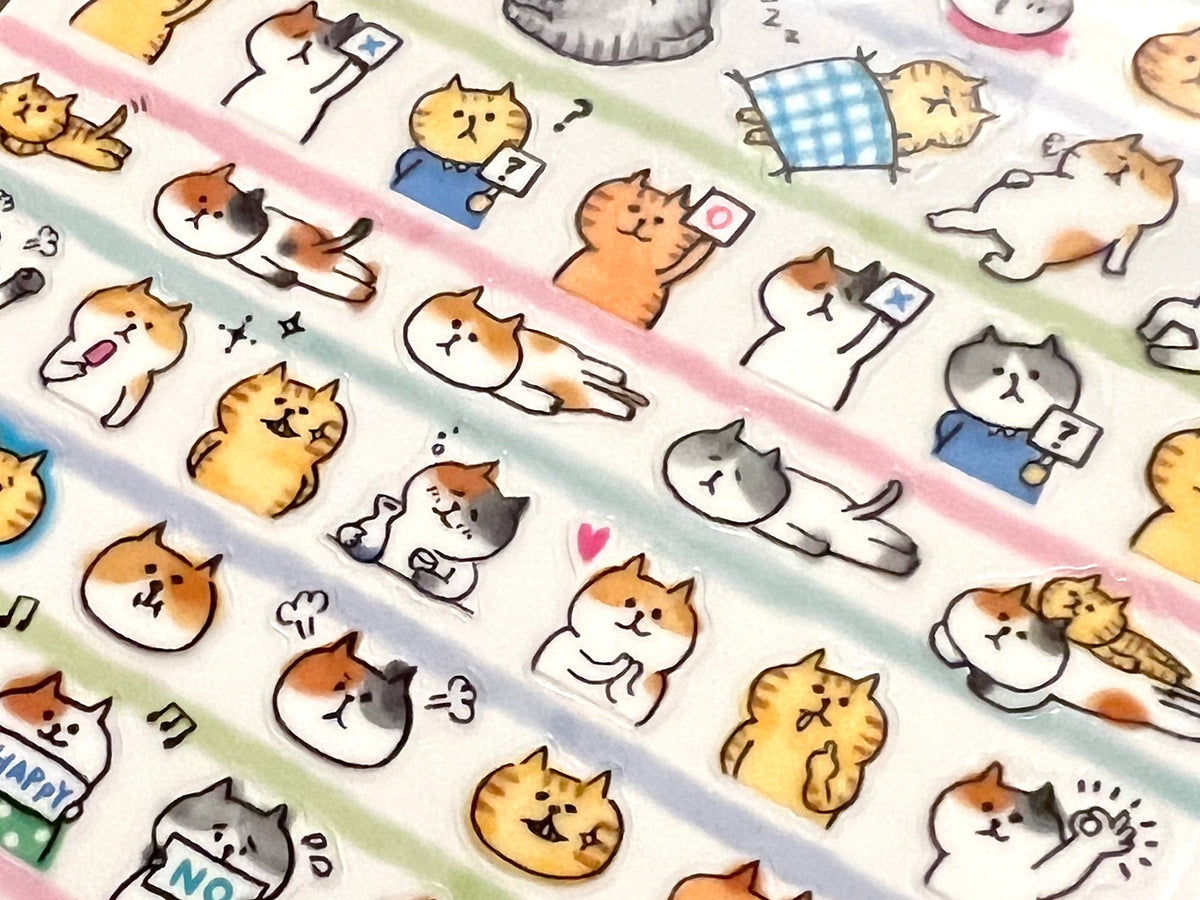 Goro-Goro Nyansuke Cats Vol. 2 Sticker Sheet