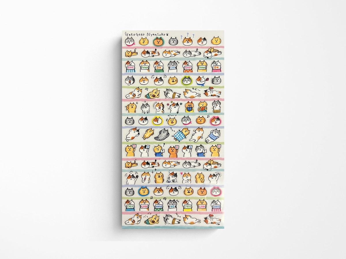 Goro-Goro Nyansuke Cats Vol. 2 Sticker Sheet