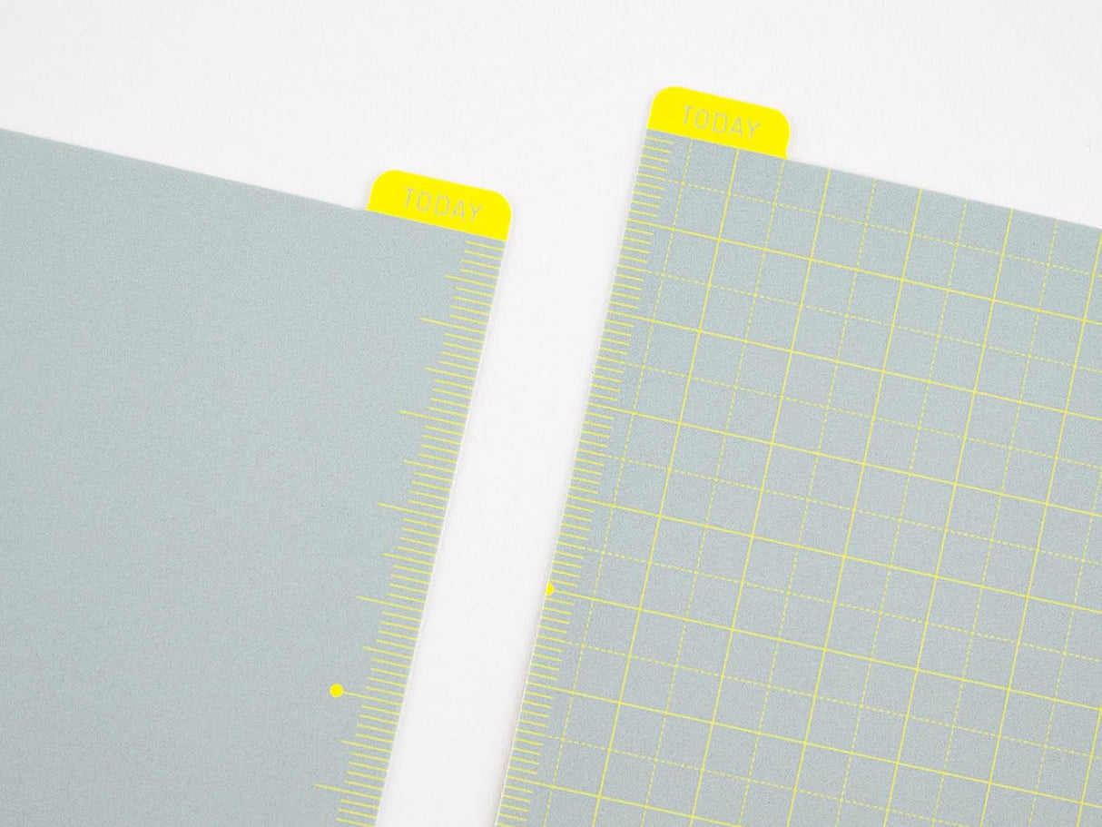 Hobonichi Pencil Board for A6 Size - Ice Gray x Yellow