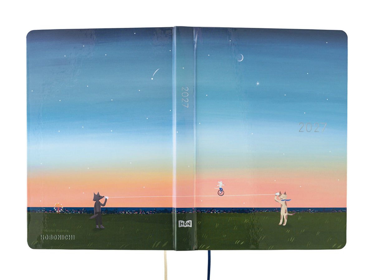 Hobonichi Techo A6 Hon 2027 - Hiroko Kubota: String Telephone Until the Moon is Full (JAPANESE)