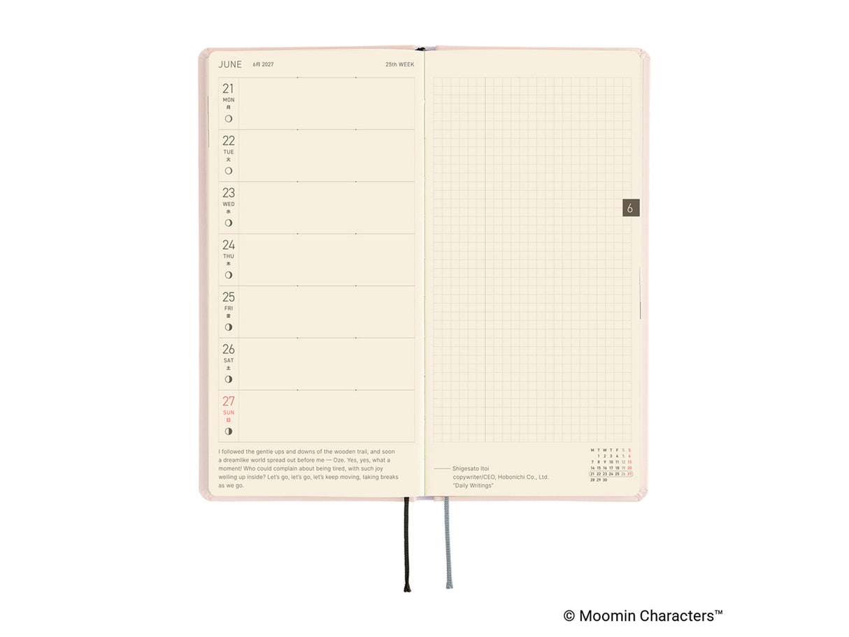 Hobonichi Techo Weeks 2027 - Moomin: At the Table