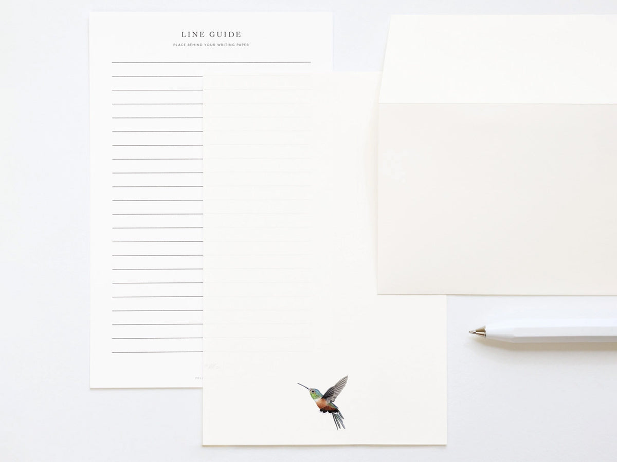 Iridescent Hummingbird - Letter Writing Paper - Bird