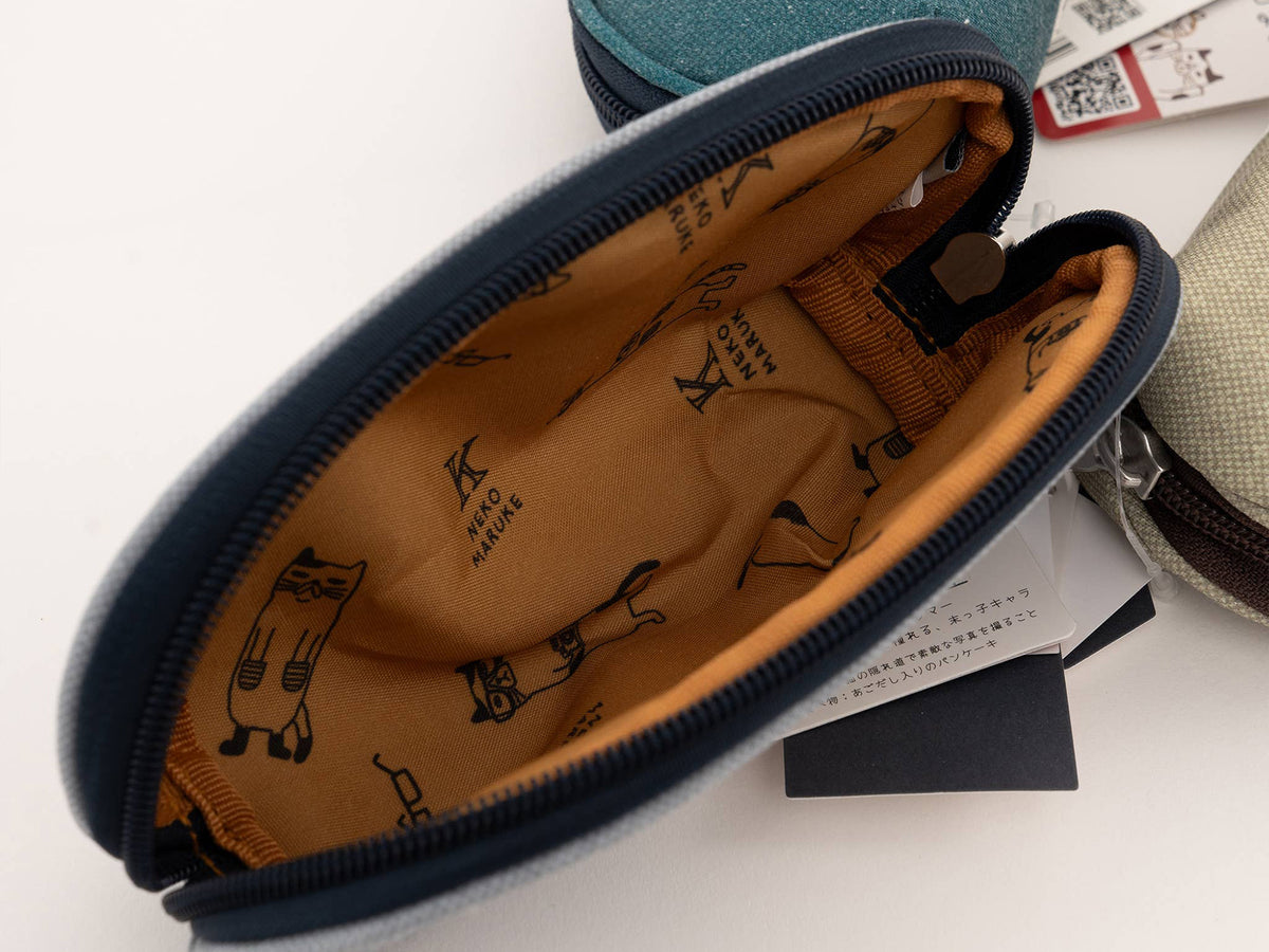 Kusuguru Japan Nekomaruke Zipper Pencil Case