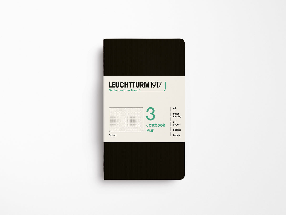 Leuchtturm 1917 Jottbook Pur Set of 3 - Black