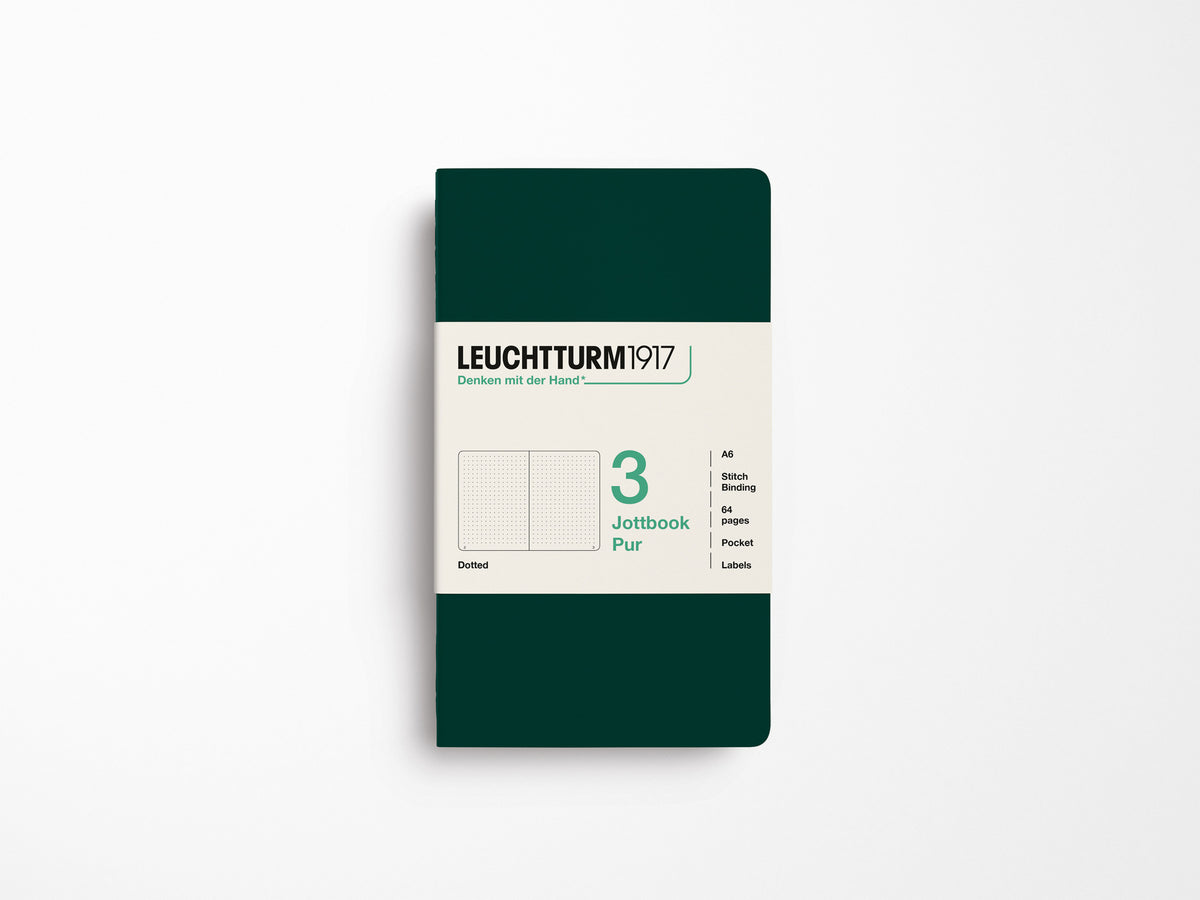 Leuchtturm 1917 Jottbook Pur Set of 3 - Forest Green