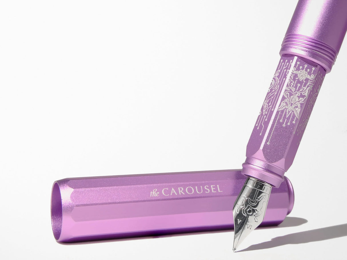 Limited Edition Aluminum Carousel Fountain Pen - Aurorealis
