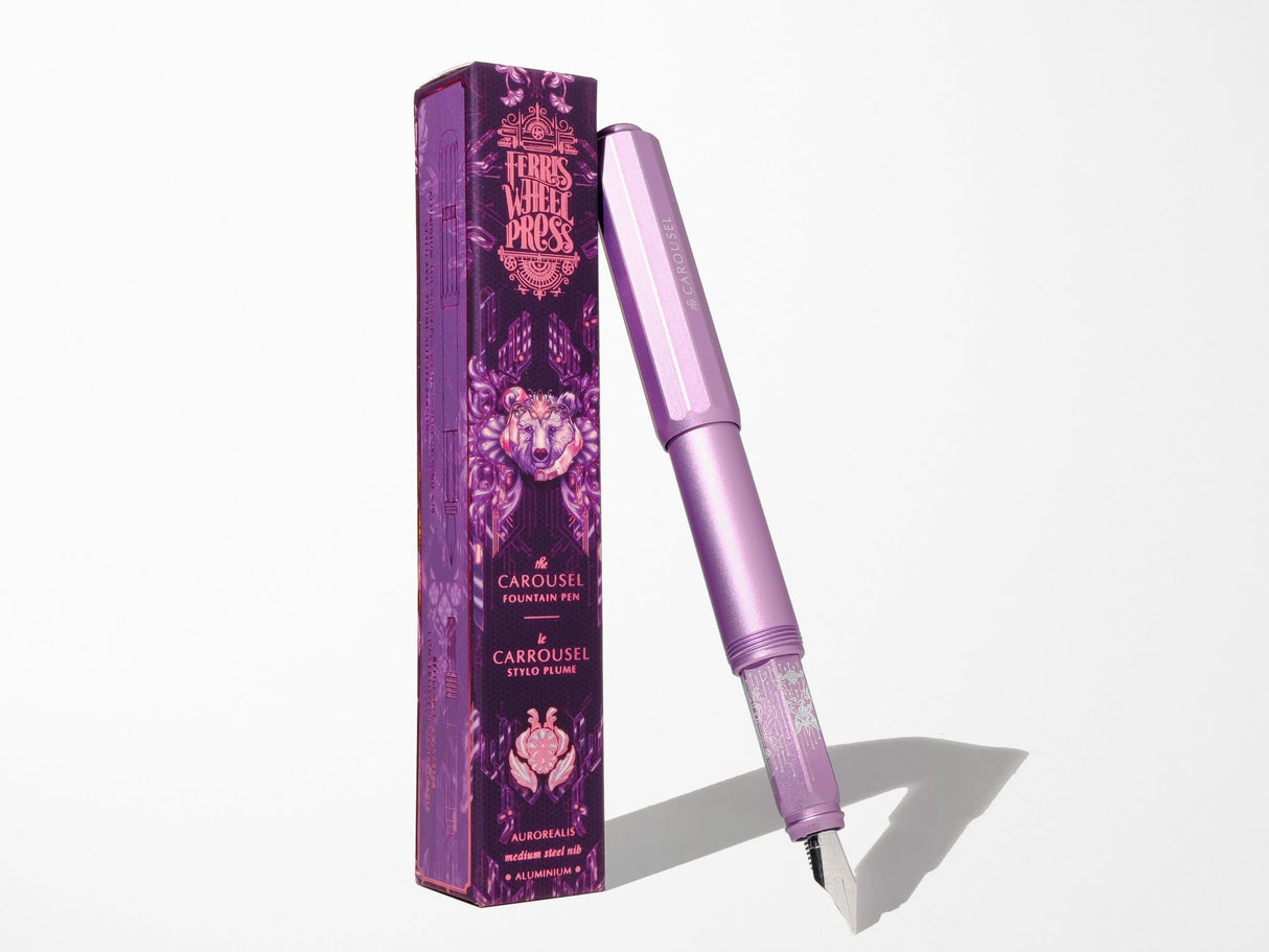 Limited Edition Aluminum Carousel Fountain Pen - Aurorealis