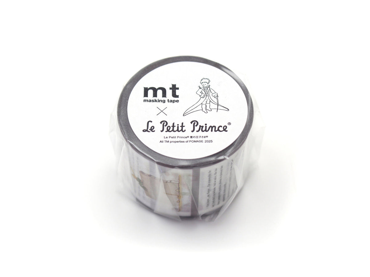 MT Masking Tape - 15 mm Le Petit Prince - Foil Stamped Title Wave