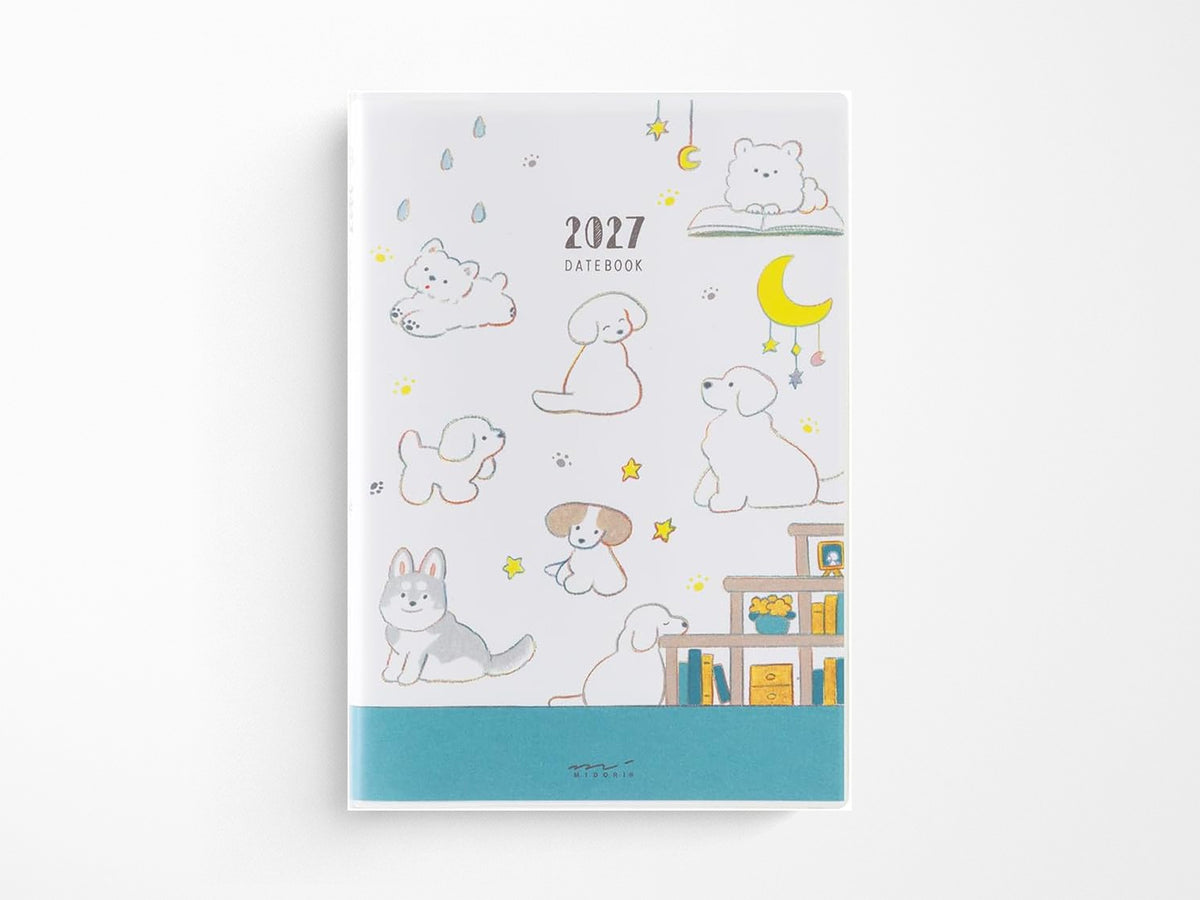 Midori Pocket Diary B6 Dog 2027