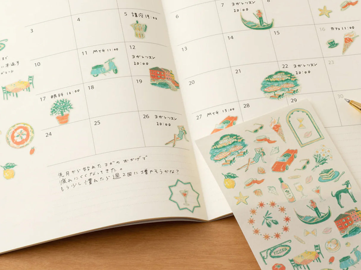 Midori Stickers - Italian Motifs