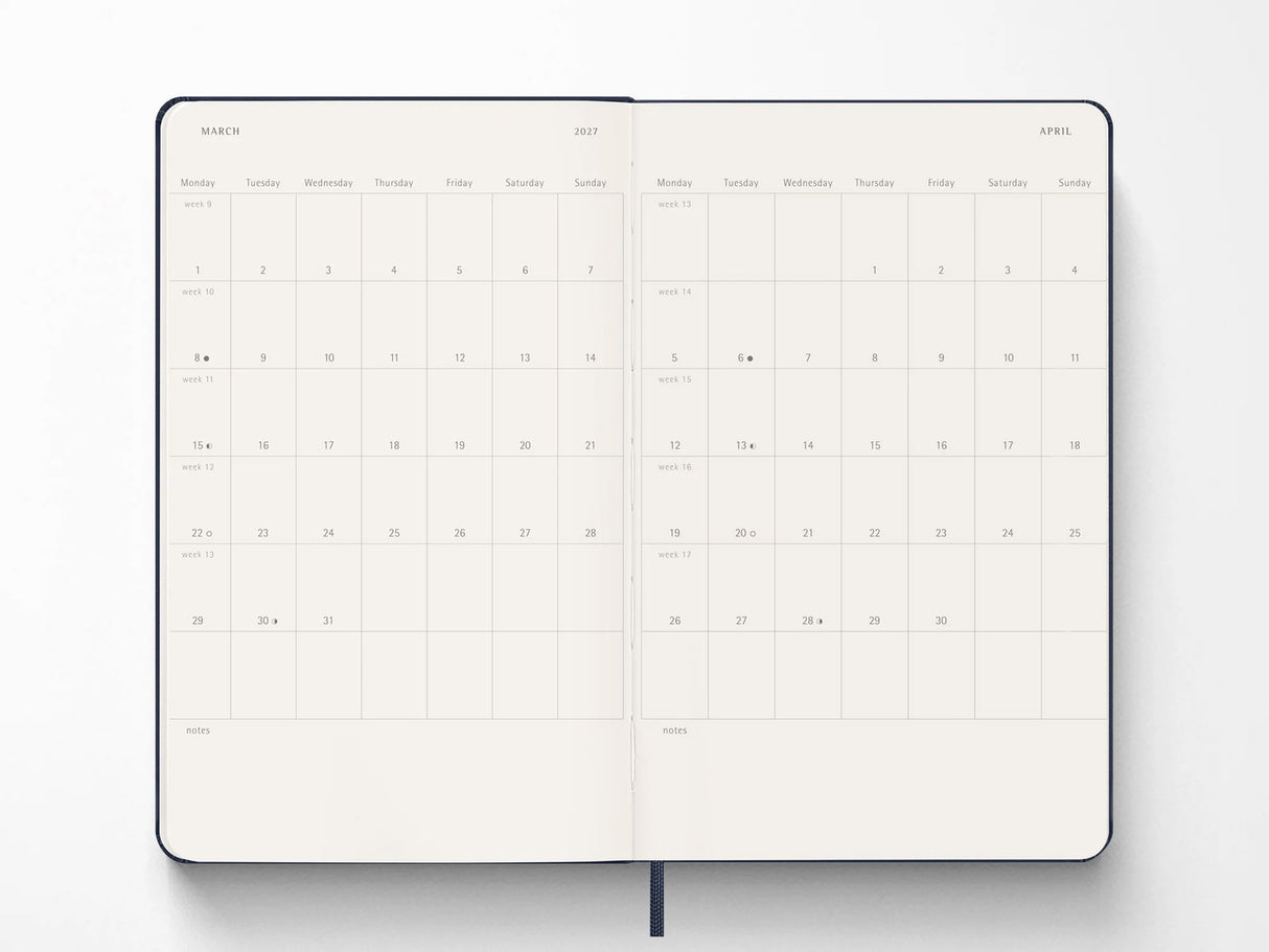 Moleskine 18 Month 2026-2027 Weekly Planner - Myrtle Green Soft Cover