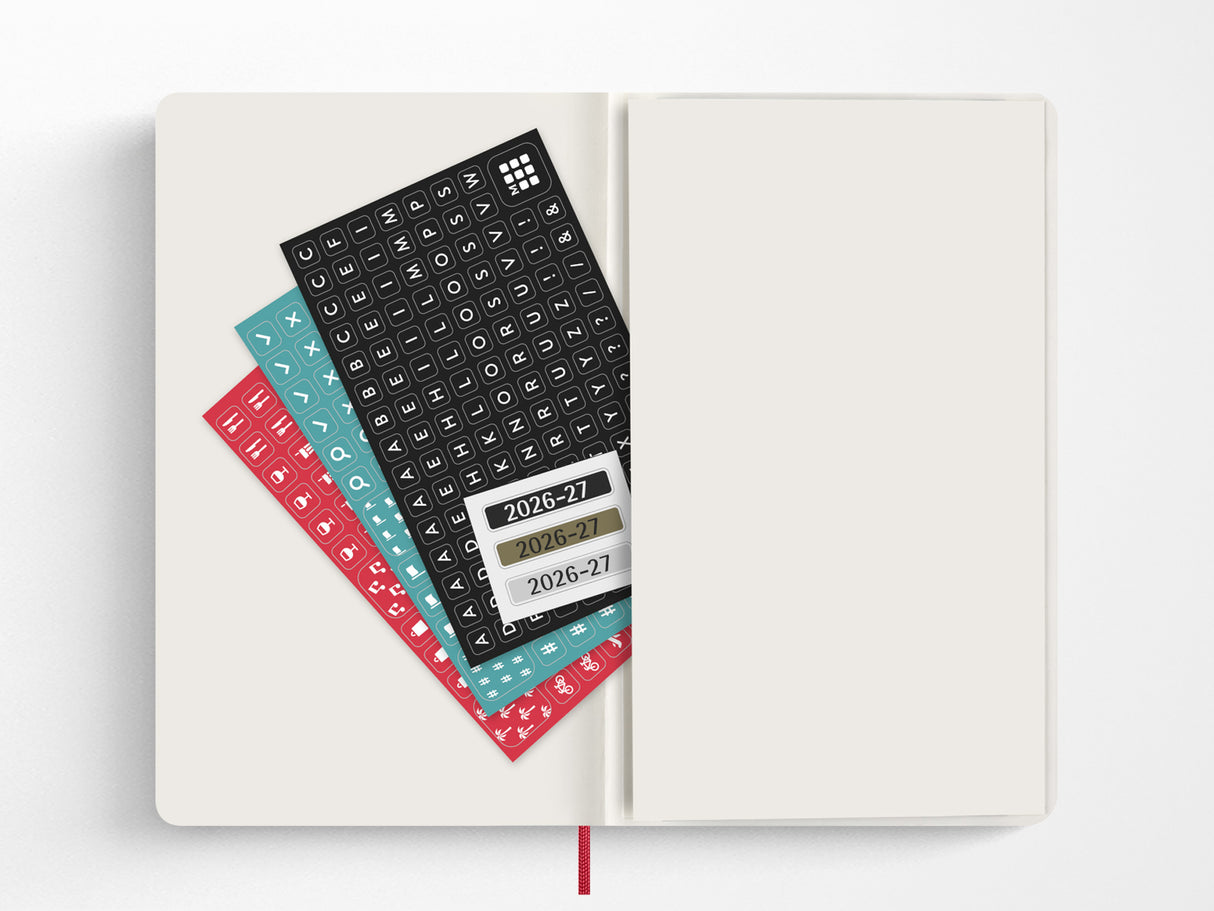 Moleskine 18 Month 2026-2027 Weekly Planner - Scarlet Red Hardcover