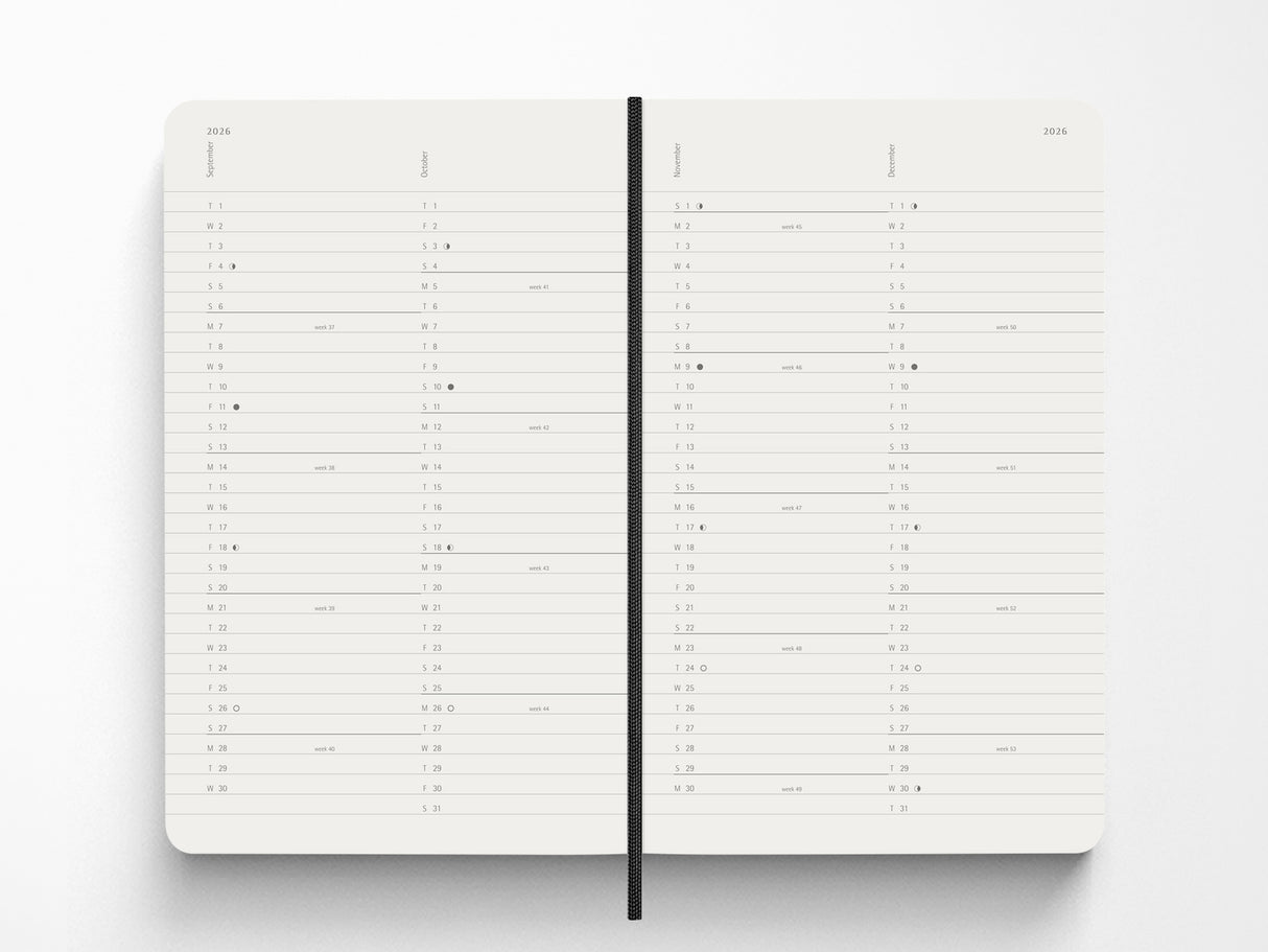 Moleskine 2027 Monthly Planner - Black Soft Cover