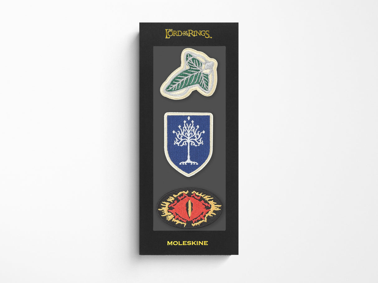 Moleskine and Lord of the Rings Patches - Set of Three