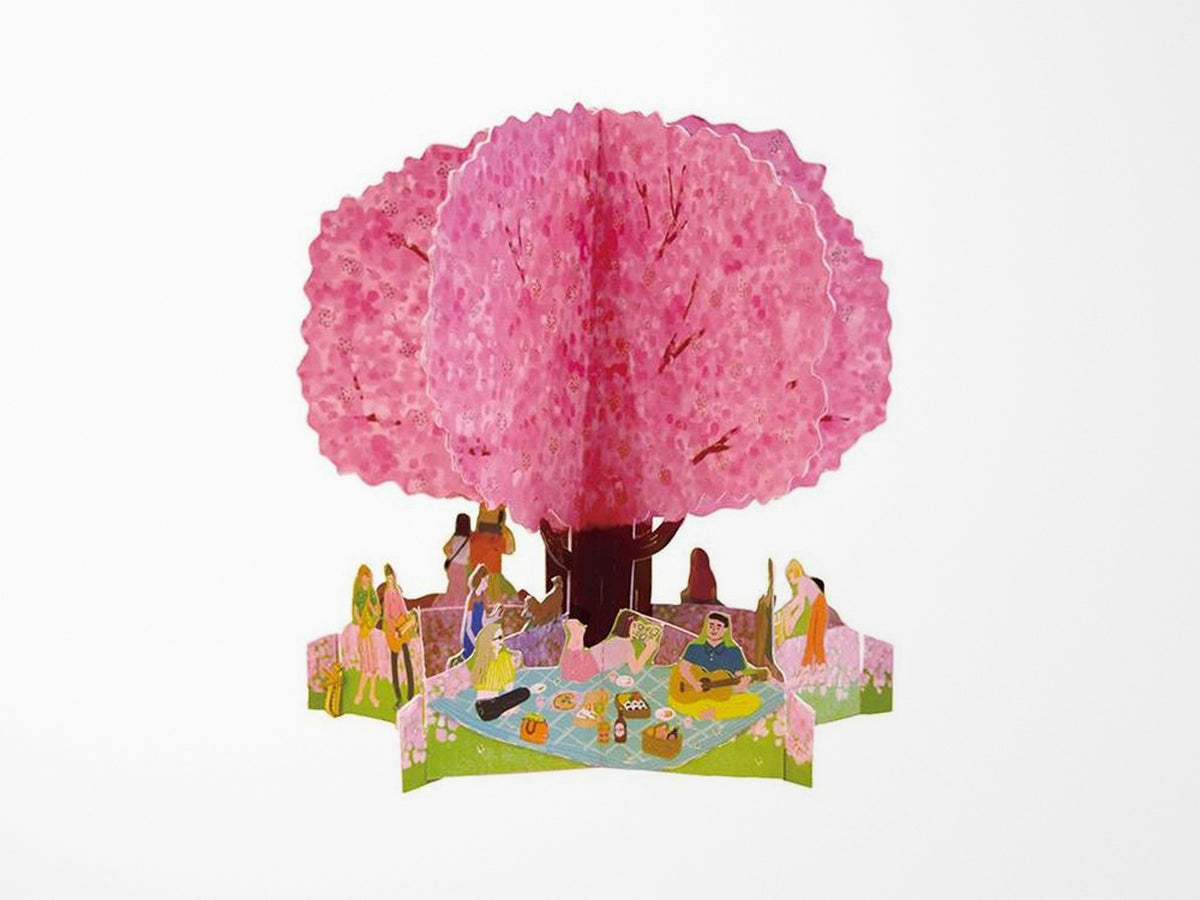 Ohanami Cherry Blossom Viewing Pop Up Greeting Card