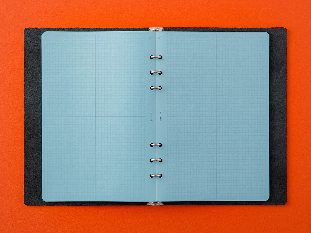 PLOTTER Blue Paper Memo Pad 2mm Grid - A5 Size
