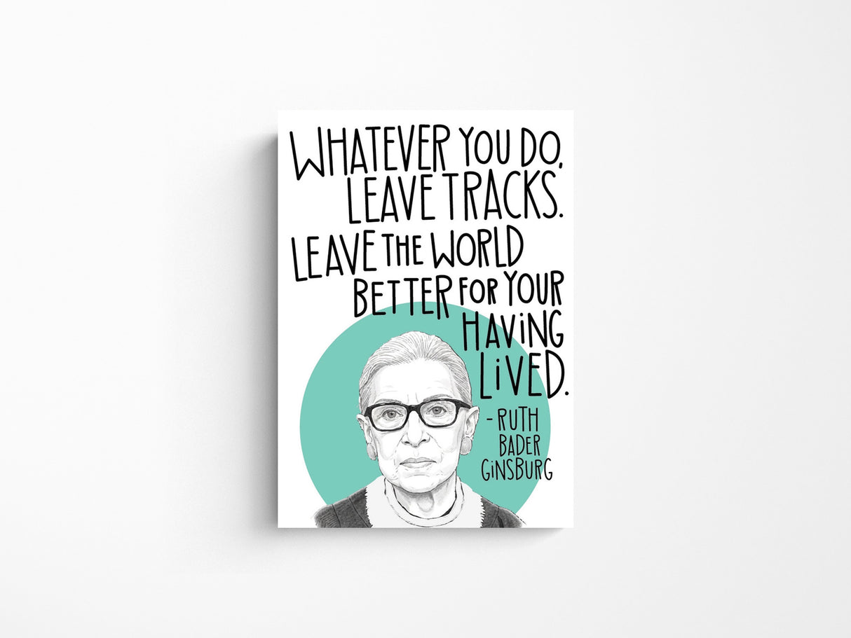 RBG Leave Tracks Magnet
