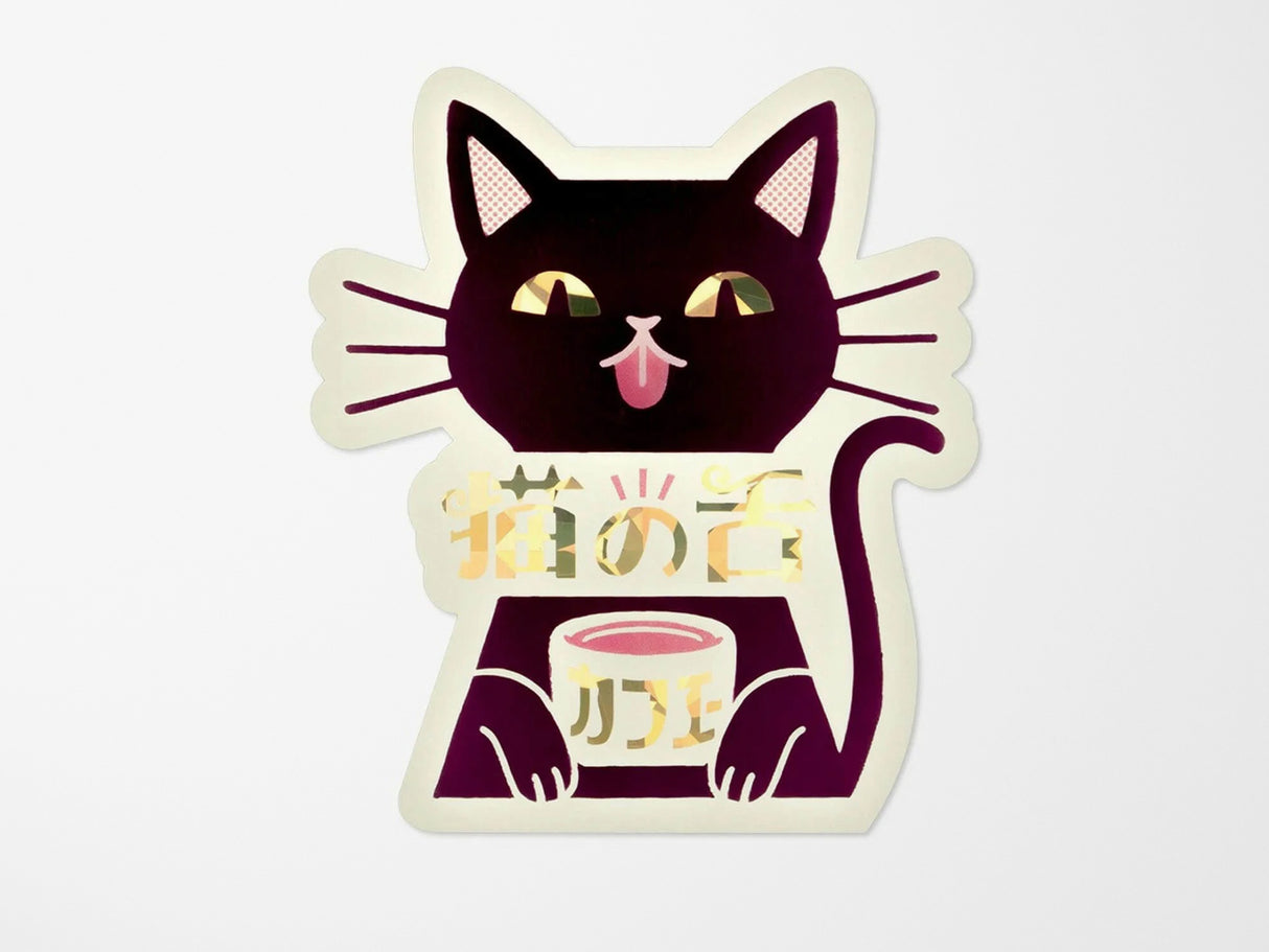 Rokkaku x ObiWan Sticker - Cat's Tongue Cafe